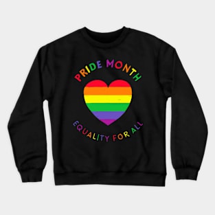 Happy Pride Month Rainbow Crewneck Sweatshirt